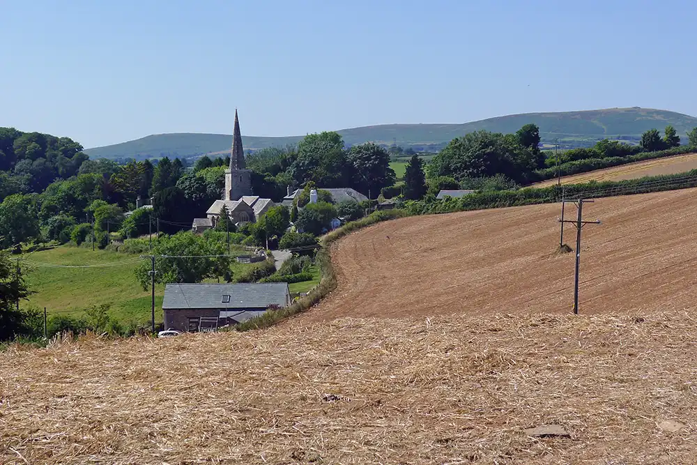 A view towards North Huish